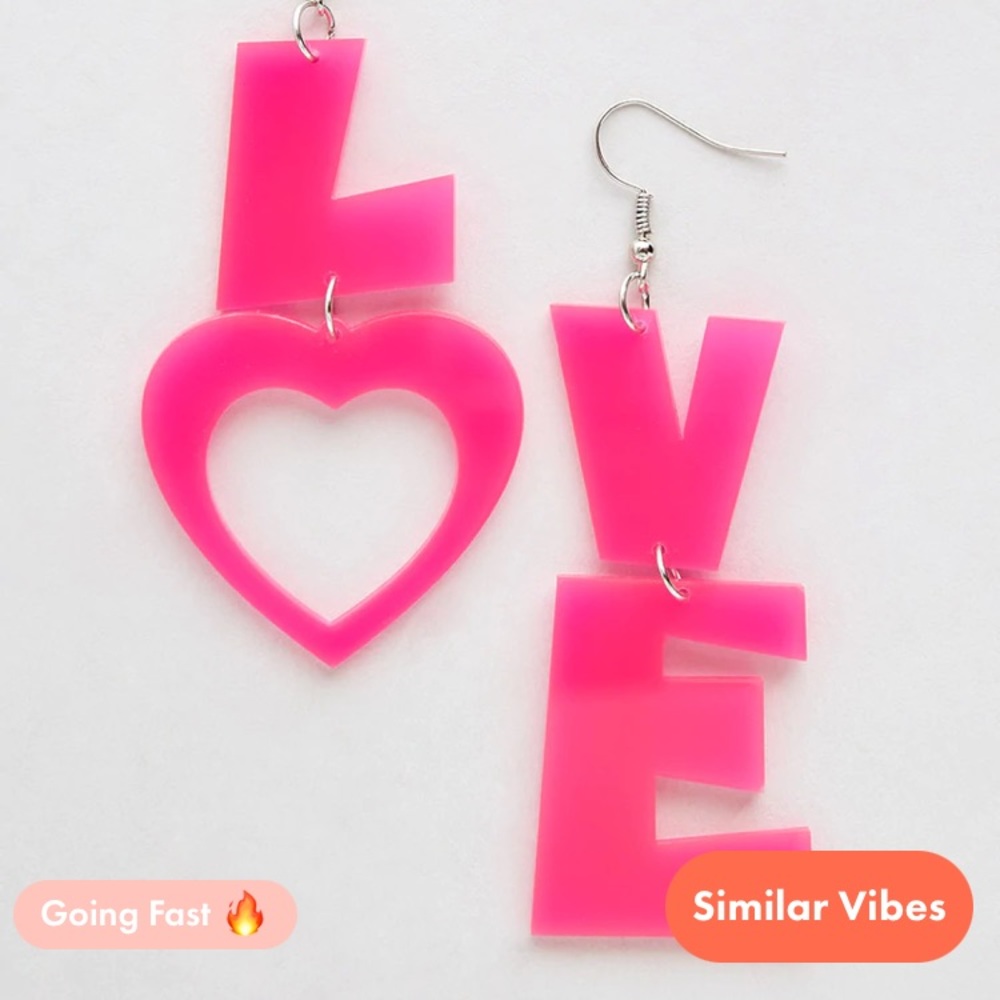 ModCloth Statement of Love Dangle Earrings